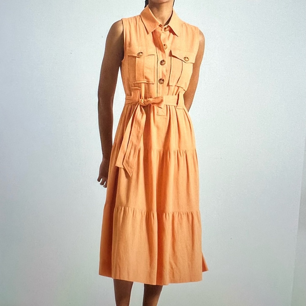10 Crosby Derek Lam Orange Dress